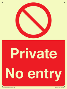Private No Entry